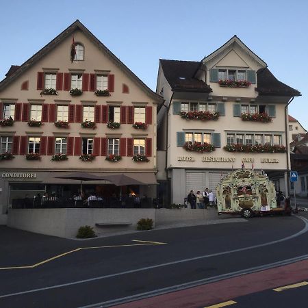 Cafe-Conditorei Hotel Huber Lichtensteig Exterior foto